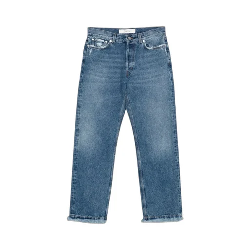 Frayed Cut Denim Jeans
