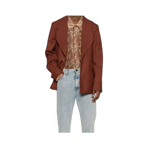 Long-Sleeved Suit Jacket