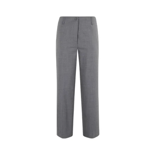 Belt-Lined Casual Pants