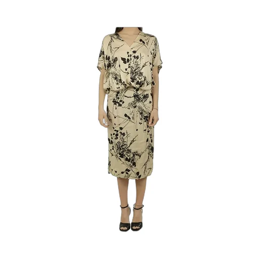Floral-Print Midi Dress