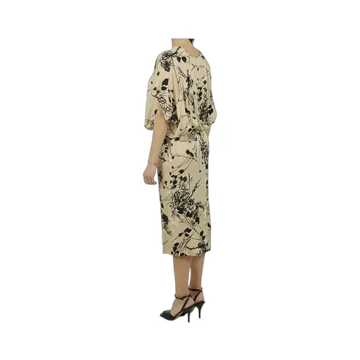 Floral-Print Midi Dress