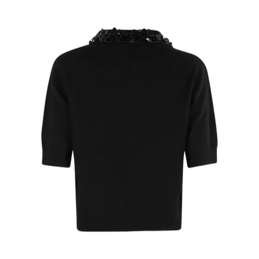 Short Sleeve Ribbed Sweater