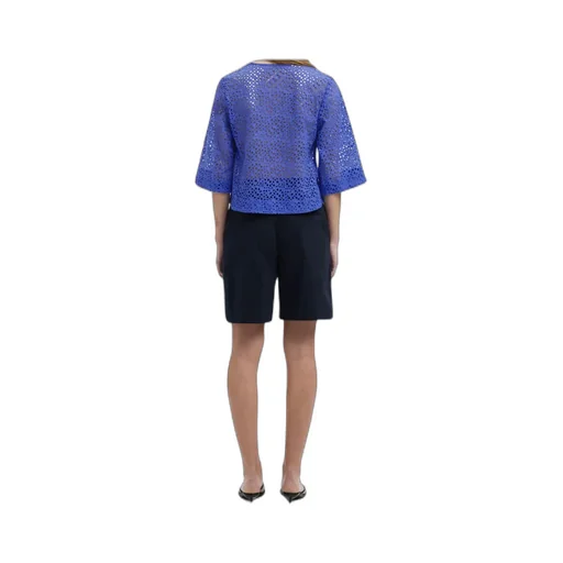 Eyelet V-Neck Top