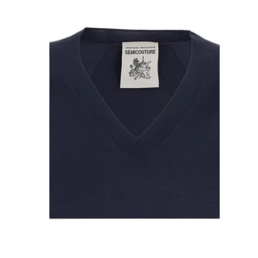 V-Neck Ribbed Knitwear