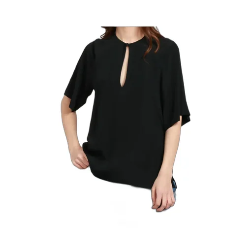 Keyhole-Neckline Top