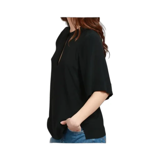 Keyhole-Neckline Top