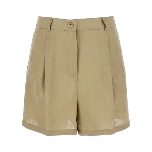 Shorts With Belt Loops And Button