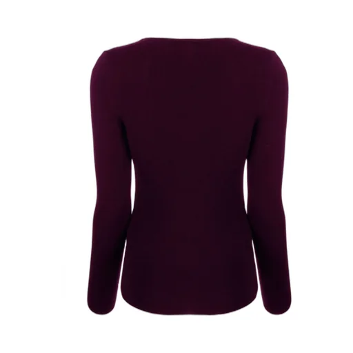 Sweetheart-Neck Virgin-Wool Top