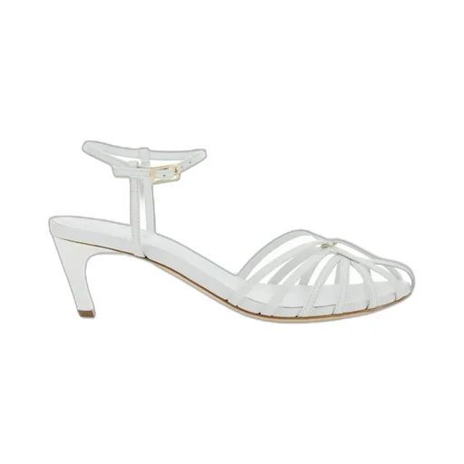 Cage Design High-Heeled Sandals