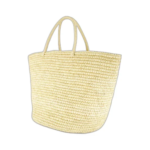 Maxi Woven-Straw Tote Bag