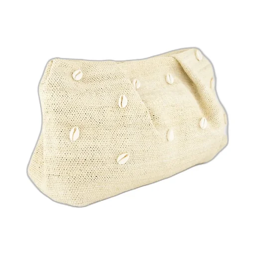 Mini Seashell-Sisal Clutch Bag