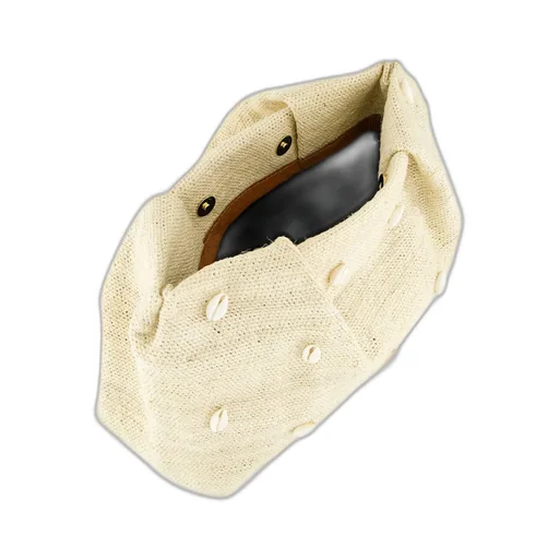 Mini Seashell-Sisal Clutch Bag