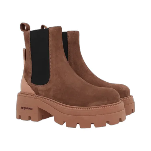 Sr Milla Square-Toe Suede Boots