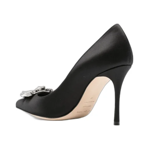 90Mm Crystal-Buckle Pumps
