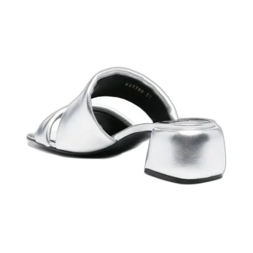 Square-Headed High-Heeled Sandals