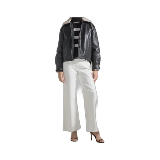 High-Waisted Long Jeans