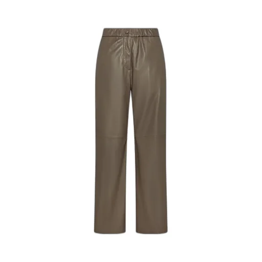 Nappa Leather Stretch Pants