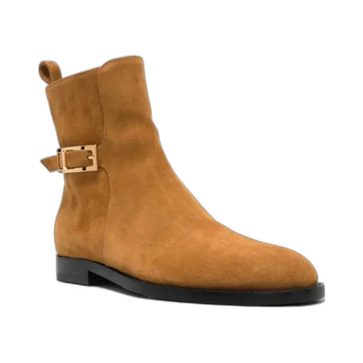 Round-Head Short Boots