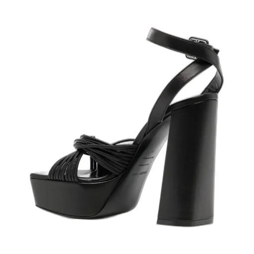 Square-Headed High-Heeled Sandals