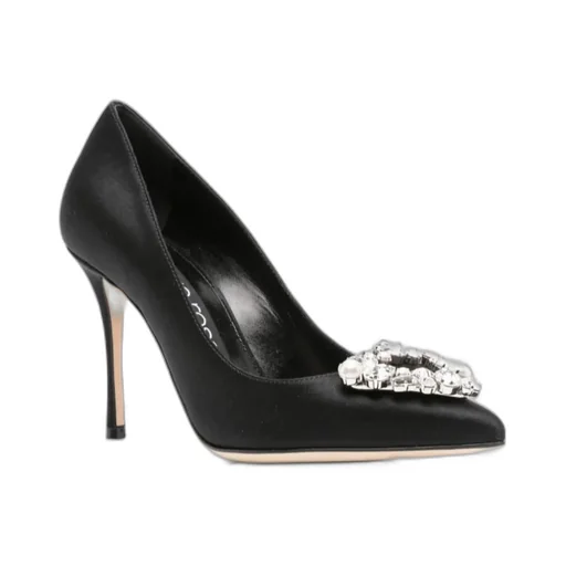 90Mm Crystal-Buckle Pumps