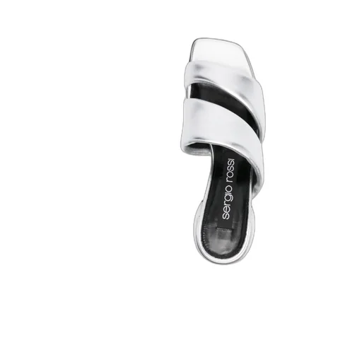 Square-Headed High-Heeled Sandals