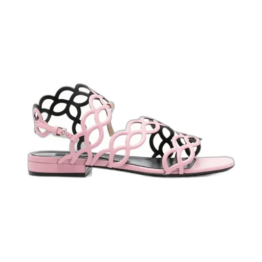 Square Head Flat-Soled Sandals