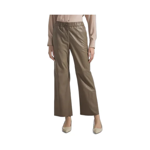 Nappa Leather Stretch Pants