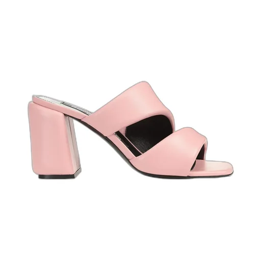 Square-Headed High-Heeled Sandals