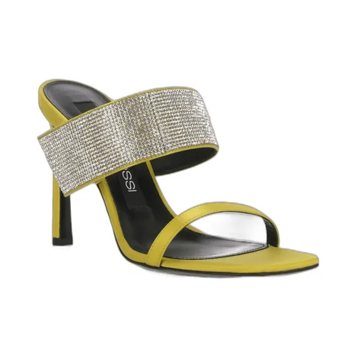 Paris Open Toe Satin Mules