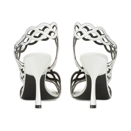 Square-Headed High-Heeled Sandals