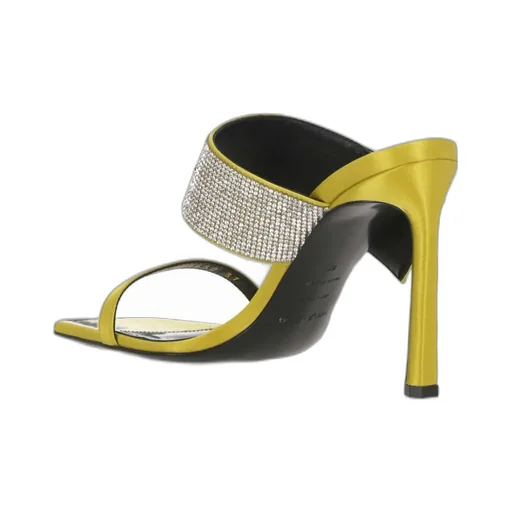Paris Open Toe Satin Mules