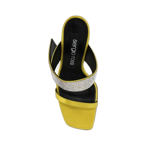 Paris Open Toe Satin Mules