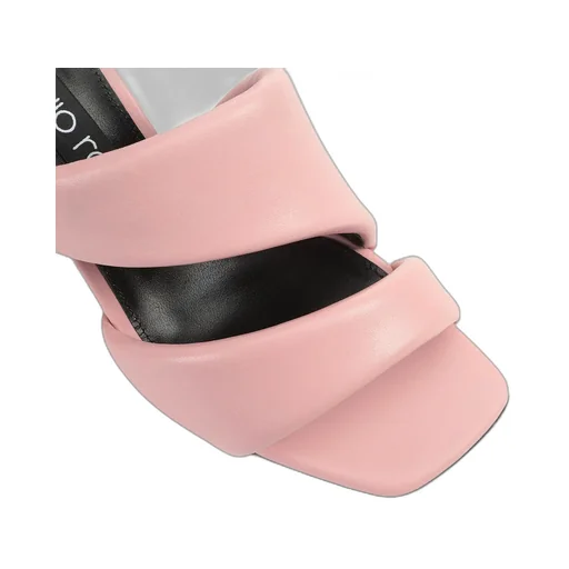 Square-Headed High-Heeled Sandals