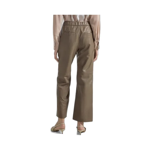 Nappa Leather Stretch Pants