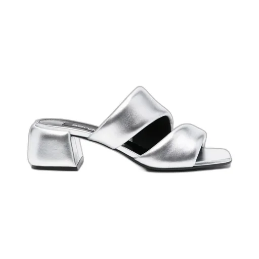 Square-Headed High-Heeled Sandals