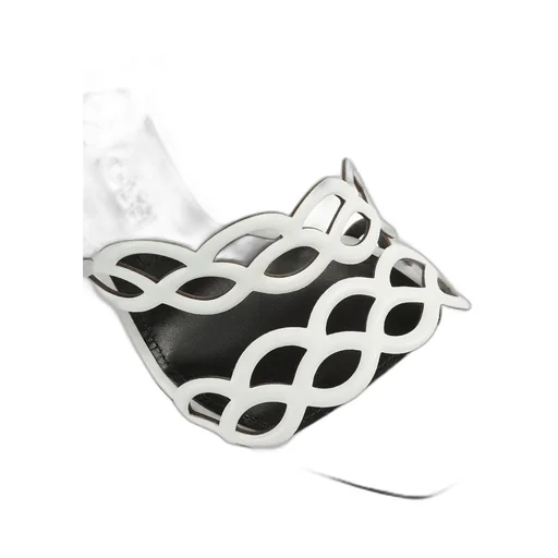 Square-Headed High-Heeled Sandals