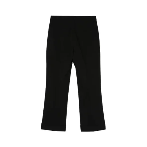Tailored Cropped Crepe Trousers