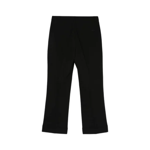 Tailored Cropped Crepe Trousers