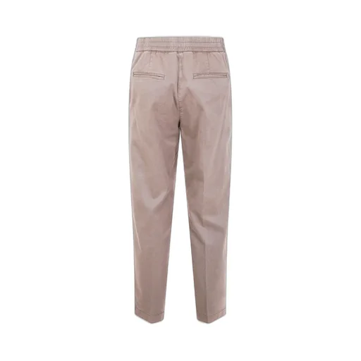 Elastic-Waistband Cotton Trousers