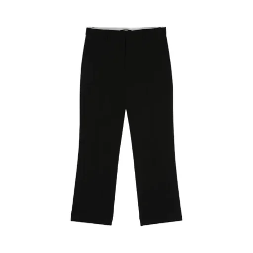 Tailored Cropped Crepe Trousers