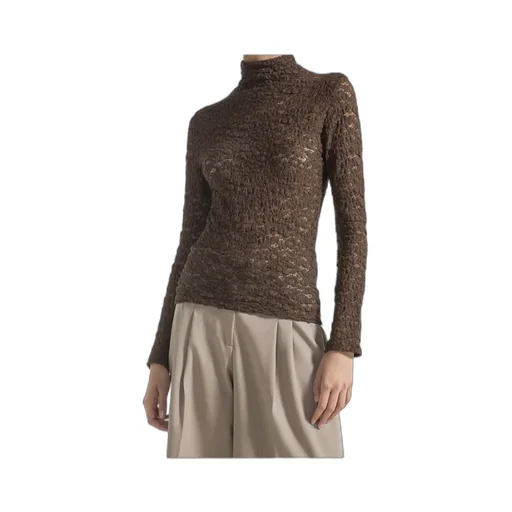 Lace Turtleneck Top