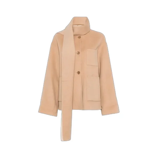 Patch-Pocket Wool Coat
