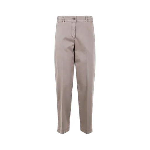 Elastic-Waistband Cotton Trousers