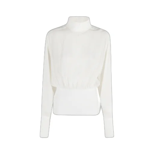 High Collar Long Sleeve Top