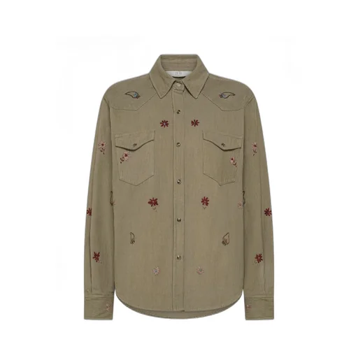 Embroidered Corduroy Shirt