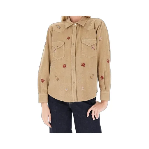 Embroidered Corduroy Shirt