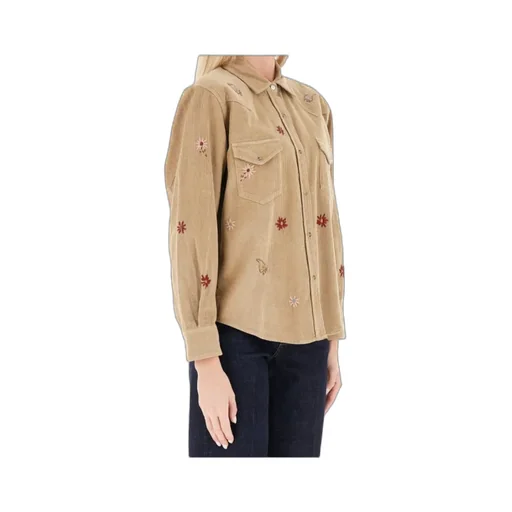 Embroidered Corduroy Shirt