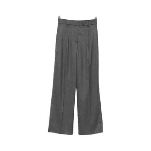 Pleated Wide-Leg Trousers