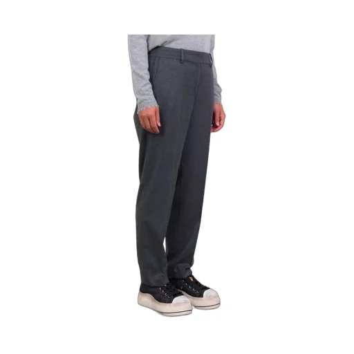 Mid-Rise Straight-Leg Trousers