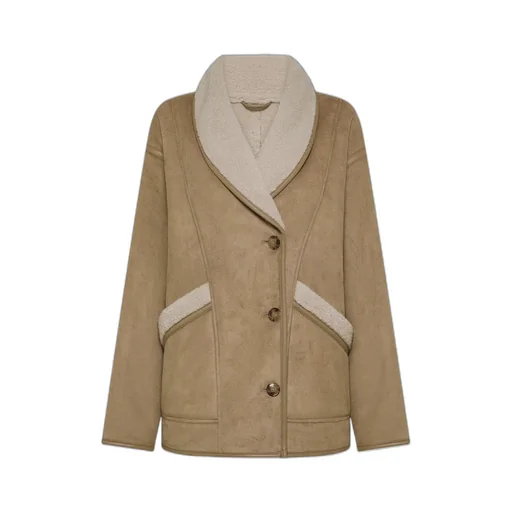 Faux-Shearling-Collar Jacket
